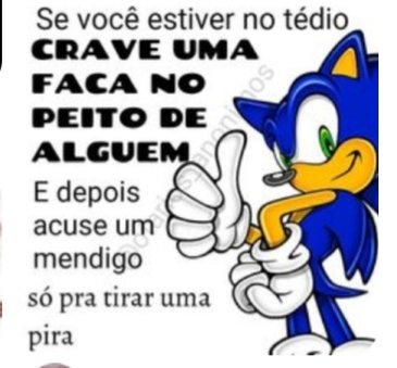 Sonic Sempre Com As Melhores Dicas : r/HUEstation