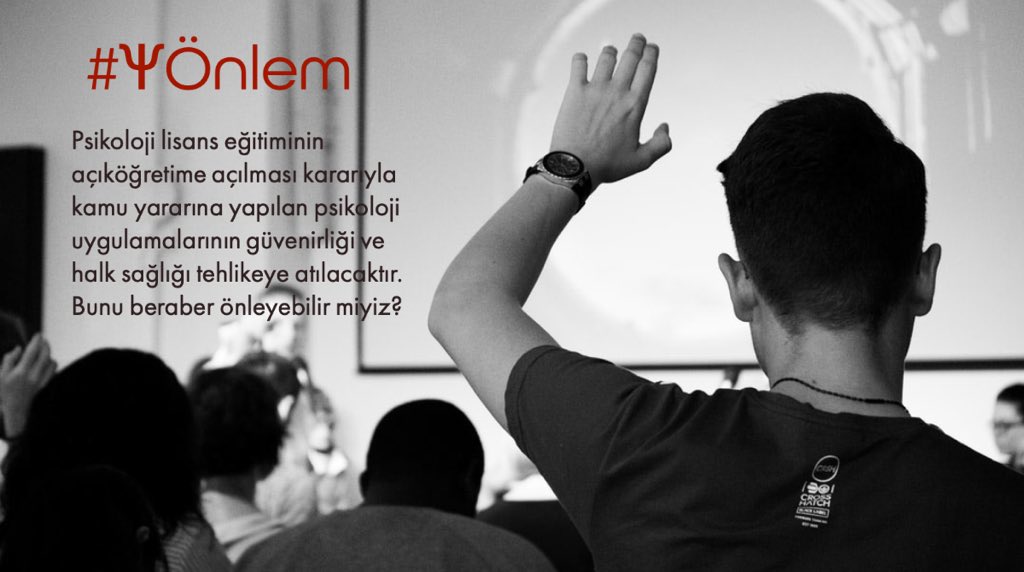 TPDBilgi's tweet photo. Psikoloji lisans eğitiminin açıköğretime açılması kararıyla kamu yararına yapılan psikoloji uygulamalarının güvenirliği ve halk sağlığı tehlikeye atılacaktır. 
Bunu beraber önleyebilir miyiz?

#ΨÖnlem 

@istanbuledutr @ZisanFurat, @acikveuzaktan @yekta_sarac https://t.co/pnqP2WoDQz