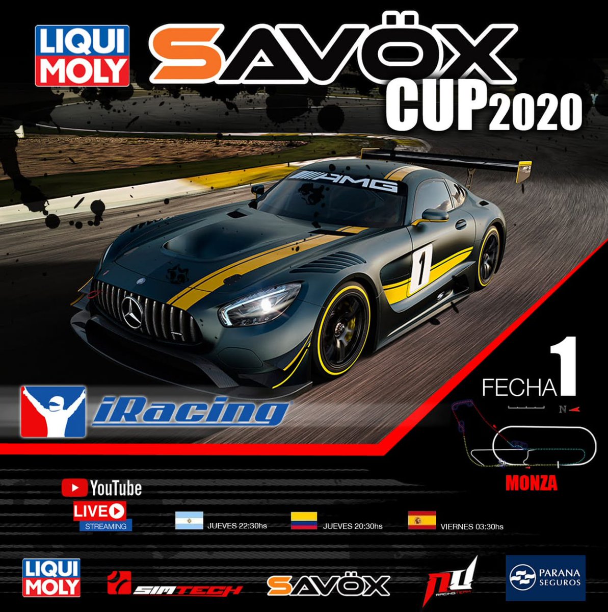 leches661984's tweet photo. Mañana a darlo todo!! Mi primer campeonato de iracing.campeonato argentino de muy alto nivel, al ser el único piloto español intentaré no defraudar mucho!!! https://t.co/ahxOIj9ovC