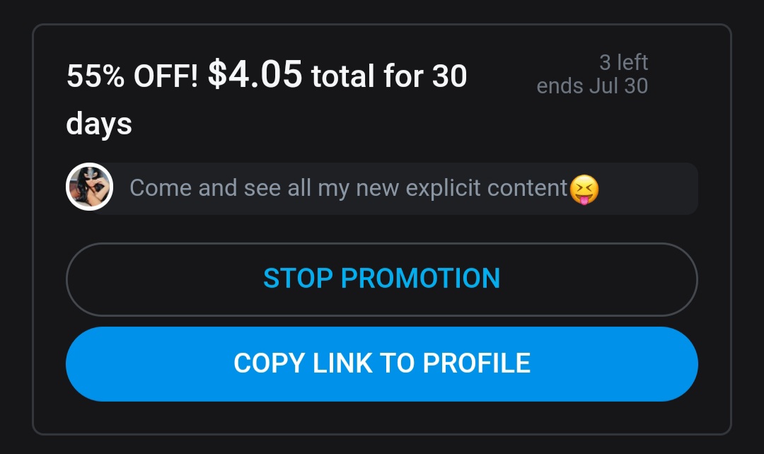 I've made 3 spaces available to subscribe to my page for $4. Treats to your dm when you join me. Click my link to see what I offer 🔞 ⬇️⬇️⬇️⬇️ 💦 ENDS IN 24HR https://t.co/QVu7kLCU6U