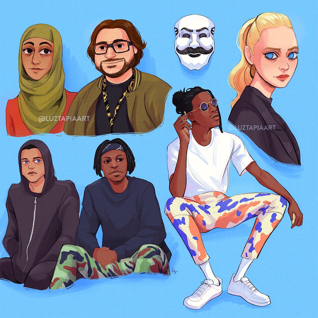 luztapiaart's tweet image. More #mrrobot drawings, again all made in Procreate.
𝗥𝗲𝘁𝘄𝗲𝗲𝘁, 𝗱𝗼𝗻&apos;𝘁 𝗿𝗲𝗽𝗼𝘀𝘁! ❤️
.
#procreate #whoismrrobot #elliotalderson #fsociety #trenton #angelamoss #mobley #leon