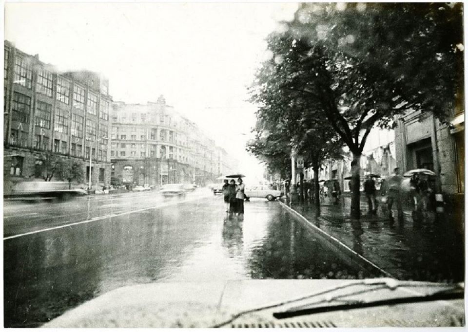 Gorky Street in Moscow, photo by Alexander Rubashkin (1978)