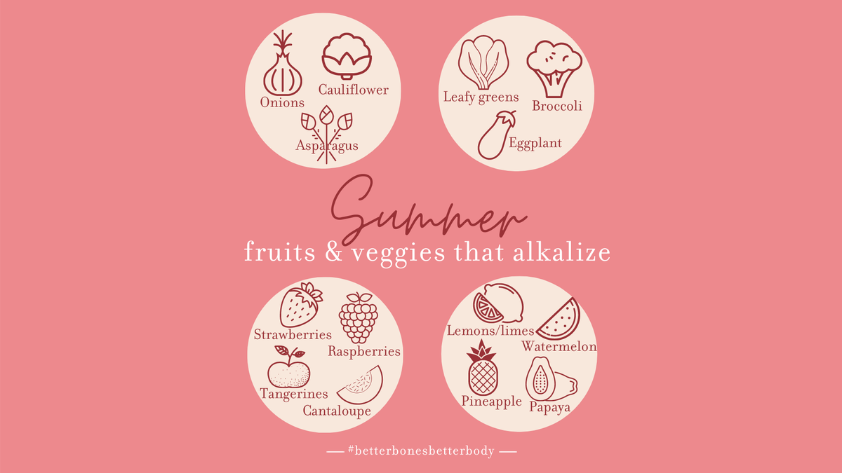 For a list of top 𝙖𝙡𝙠𝙖𝙡𝙞𝙣𝙚 𝙨𝙪𝙢𝙢𝙚𝙧 𝙛𝙧𝙪𝙞𝙩𝙨 𝙖𝙣𝙙 𝙫𝙚𝙜𝙚𝙩𝙖𝙗𝙡𝙚𝙨 that provide your body with easy, efficient and delicious key nutrients it needs for 𝙗𝙤𝙣𝙚 𝙝𝙚𝙖𝙡𝙩𝙝, visit the link to read on the blog! bit.ly/2LS85Fk