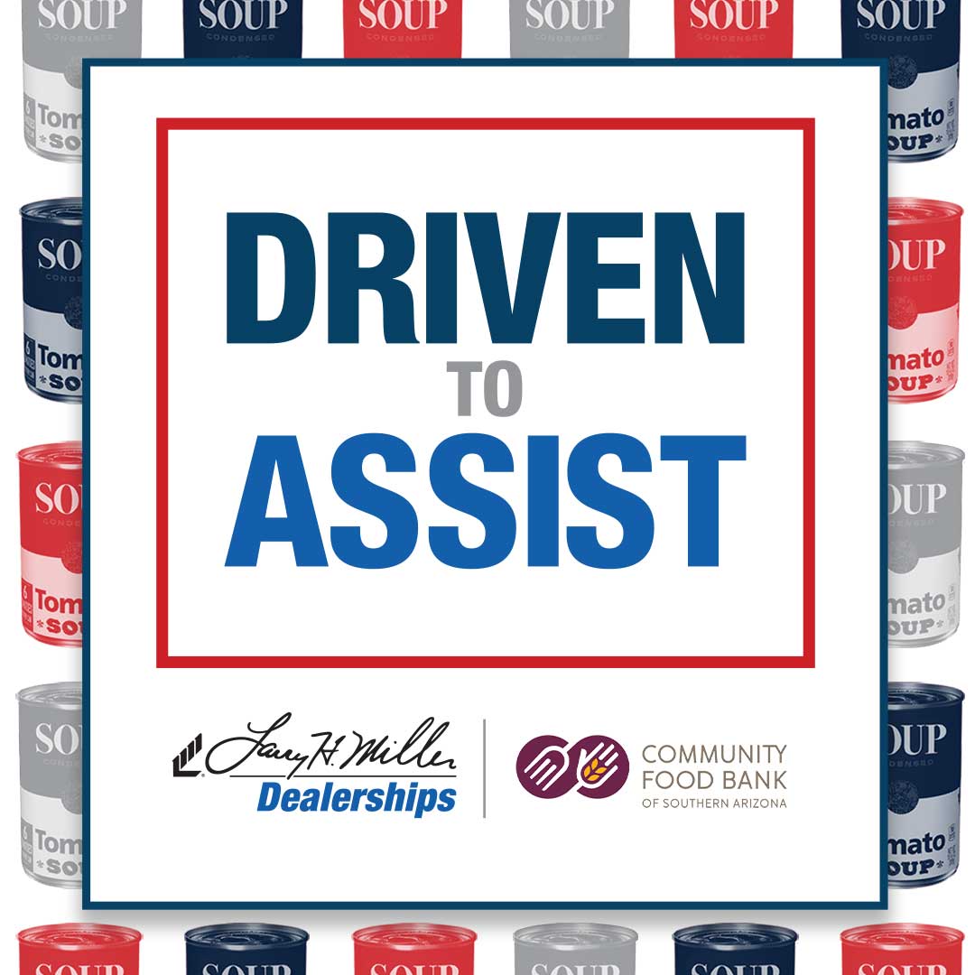 Covid-19 has impacted our community greatly. Join us in helping @foodbanktucson to fill their food bank with the essentials that are needed by more than 4,000 households. Do your part and donate at our dealership during our #DrivenToAssist Food Drive.

bit.ly/3geH8Jx