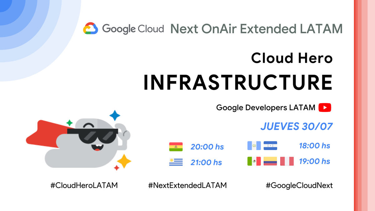 aaronthewarrior's tweet photo. Participa en el #CloudHeroLATAM!!!

Inscripción Cloud Hero
https://t.co/8PKr3RBXDR

Becas Platzi
https://t.co/PHeGbjGIZM

Transmisión
https://t.co/91win4EIo6 https://t.co/7xwwJb1ZYm