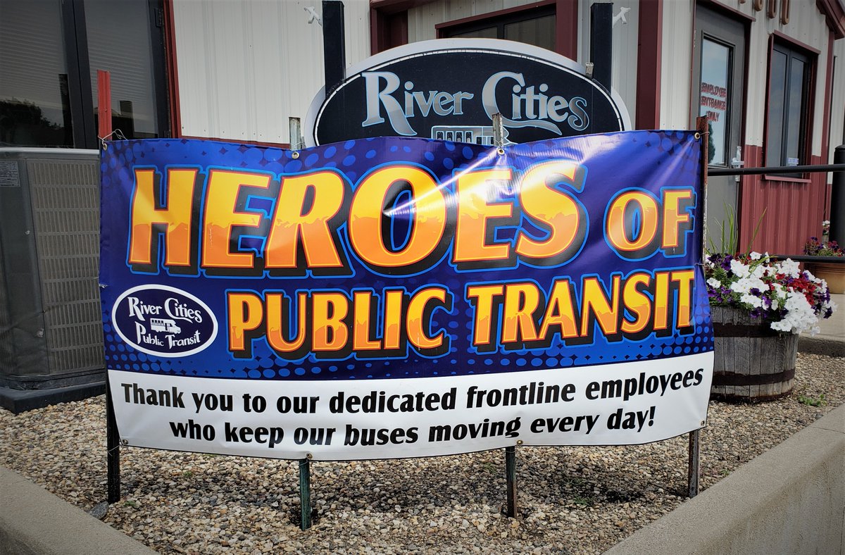 RiverPublic's tweet photo. Thank you to each of River Cities Public Transit front-line employees for getting the job done during these difficult times. https://t.co/yujTqvpbEu