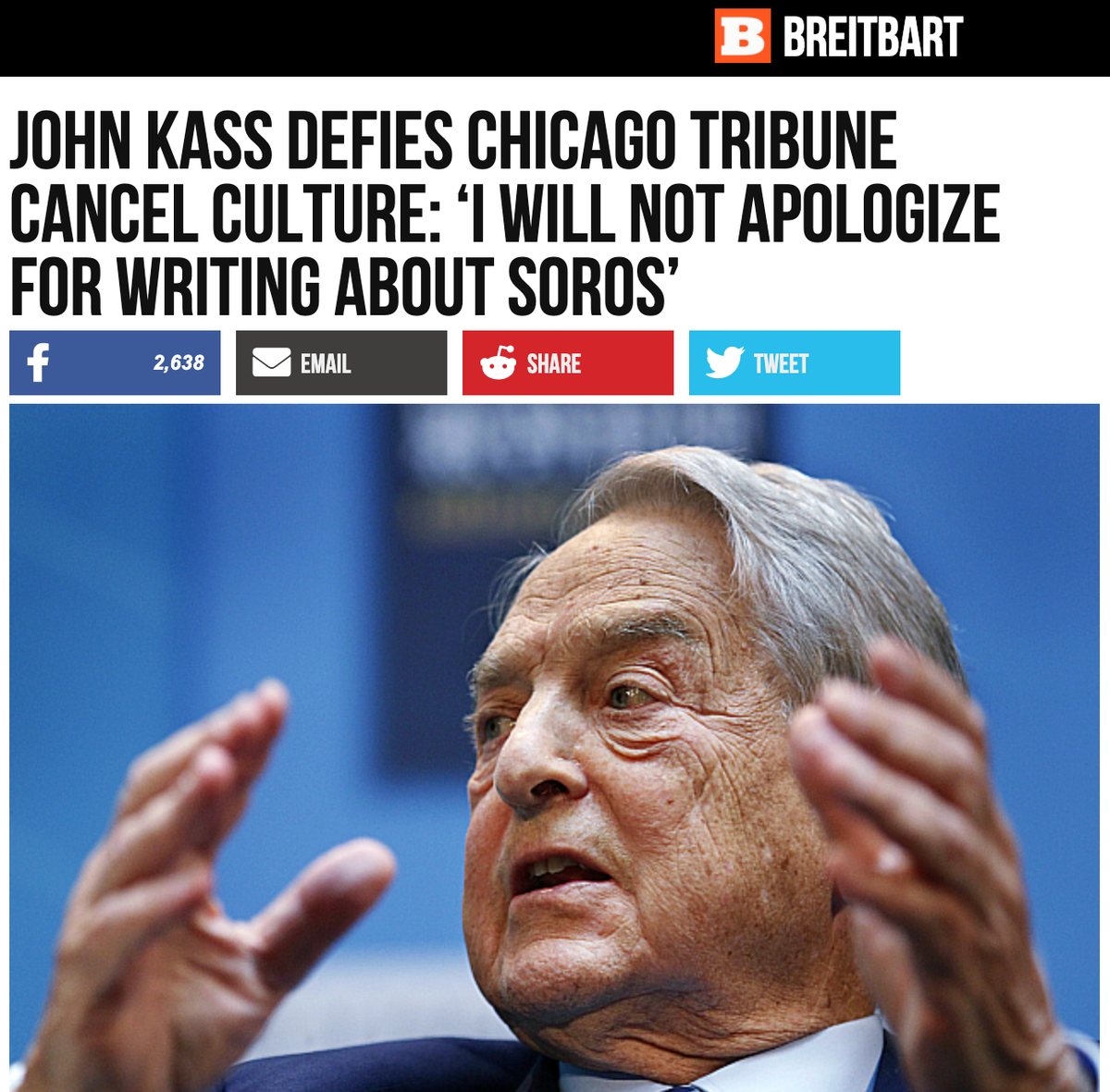 Unsurprisingly Breitbart, described by former editor Steve Bannon as "the platform for the alt-right," i.e. white supremacists, is praising Kass for this Thomas Paine pose.