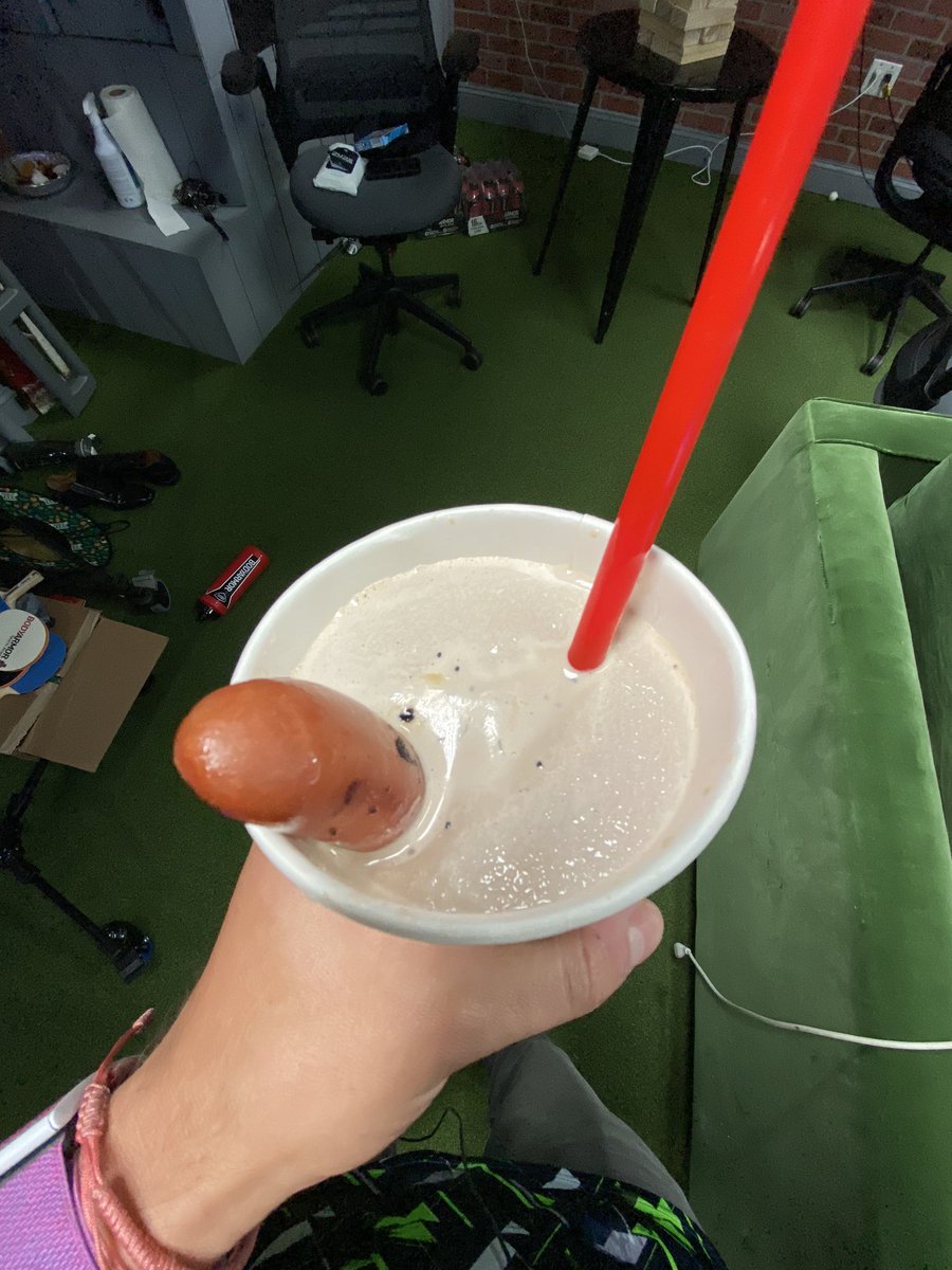 Dog Number 6. In a milkshake.