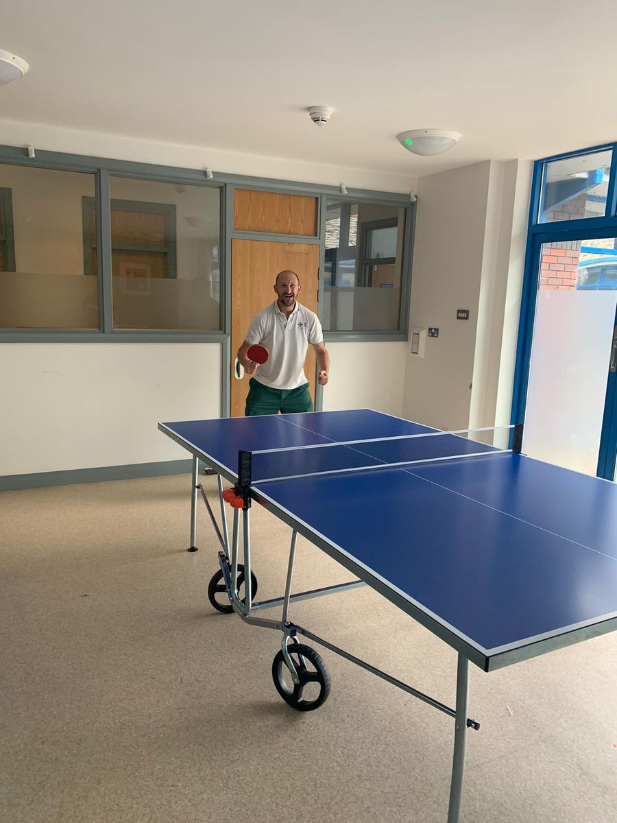 MorlaisWard's tweet photo. We are extremely greatful to Dr Rastogi who arranged for this fantastic Ping Pong table to be delivered to us as his farewell gift to all on Morlais! Patients and staff have been enjoying games together 🥰 We wish Dr Rastogi luck with his new ventures 🌟 https://t.co/iCtBP2GOuB