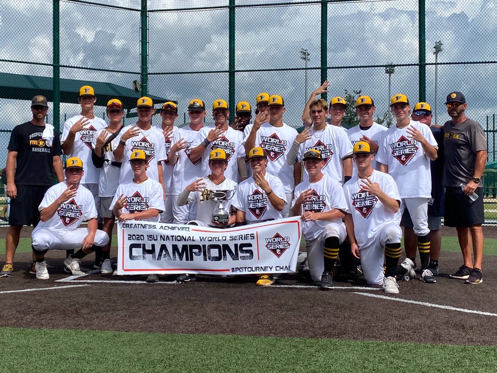 And the amazing, history making Summer continues! I’m at a complete loss for words!
2020 PG National Elite Champions
2020 PG WWBA Champions
2020 PG BCS Champions 
And now.....
2020 PG World Series Champions!!

Did I mention that these boys went a combined 40-0-1?