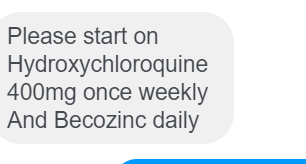 ZanaThompson's tweet photo. @patriceeveld @fleccas @drsimonegold Here's what my med student friend from India told me to take for prevention. https://t.co/2V6aJPplbS