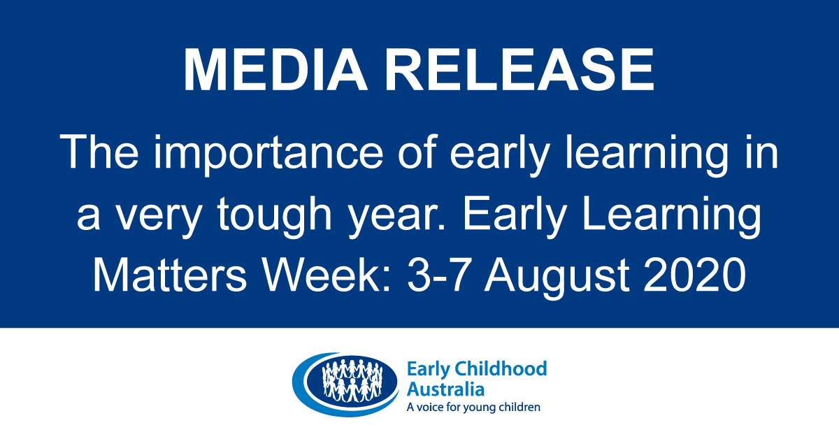 EarlyChildAust's tweet image. #EarlyLearningMattersWeek 2020 starts next Monday! Click here bit.ly/39Ld71x to read ECA’s media release about the event.
