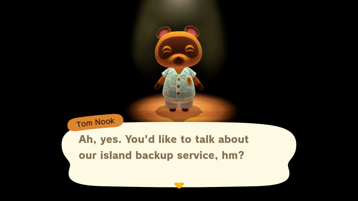 ACWorldBlog's tweet photo. The Island Backup &amp; Restoration Service is now available in Animal Crossing: New Horizons for players with a Nintendo Switch Online membership! 🎉 You can enable feature by pressing - to access Settings on the title screen. #ACNH https://t.co/uffKEQC6l0