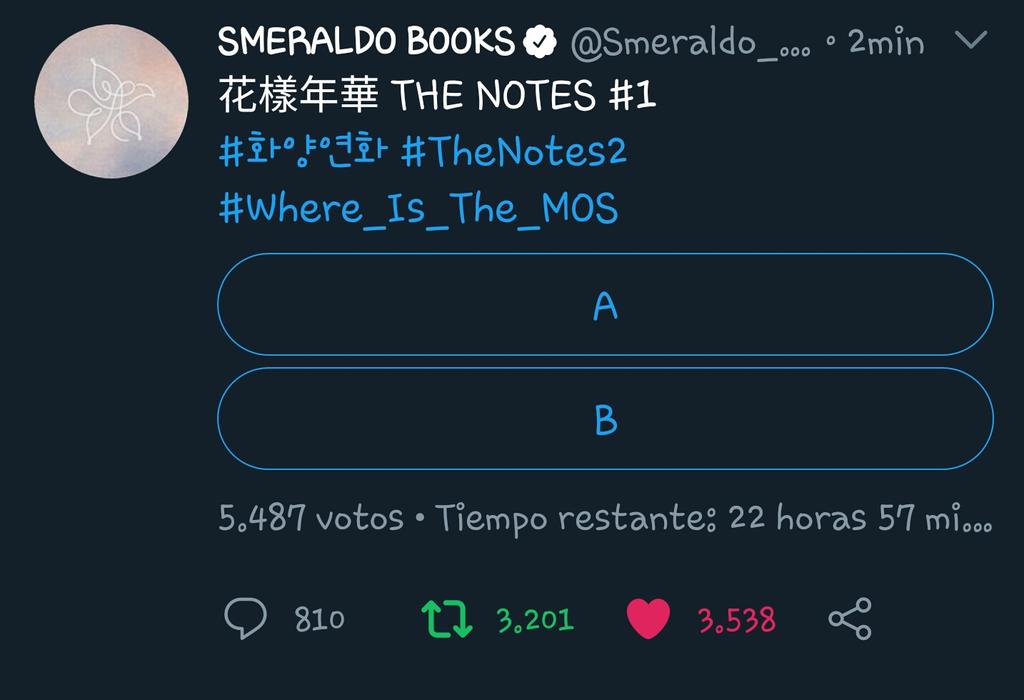eterbtsnal's tweet photo. ☁'Smeraldo Books' ha publicado otra nota de BTS junto a una encuesta😳
MI CABEZA ESTA QUE EXPLOTA!🤯
#Where_Is_The_MOS #TheNote2
@BTS_twt https://t.co/DEEj8f6pLG