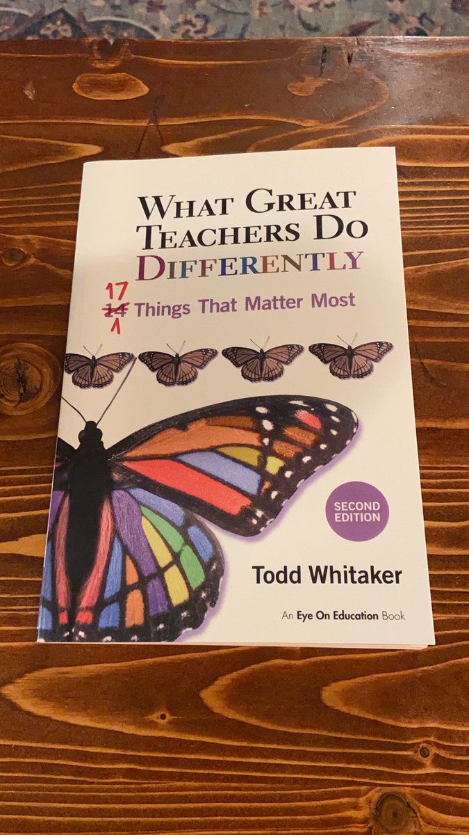BryanDHardy's tweet photo. With preplanning quickly approaching I am choosing to focus on what I can do to be there for my colleagues and my students. One way I am doing this is by revisiting this gem by @ToddWhitaker https://t.co/DxwL9KhDQI