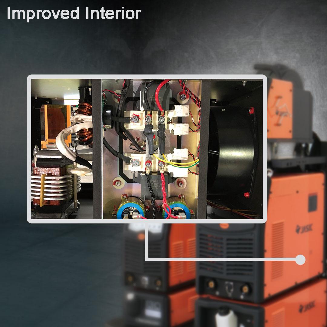 JasicTech's tweet image. The ventilation fans in #MIG350P &amp;amp; #MIG500P&apos;s power sources are placed in separated and dustproof chambers. This can significantly reduced dust accumulation rate inside the #weldingmachine and subsequently lower maintenance cost. #JASIC #Welding #PulseMIG