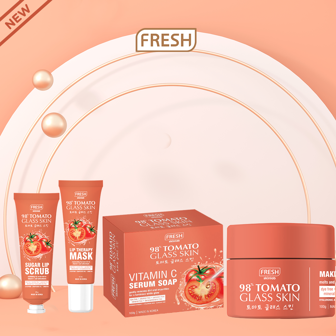tomato glass skin serum soap