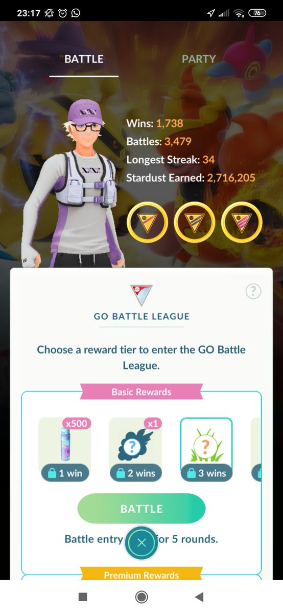 Julicasla26's tweet photo. Starting the new season, will we reach Rank 10? #Gobattleleague #pokemongo #pvp #infinitygo https://t.co/lLgrY9FwXZ