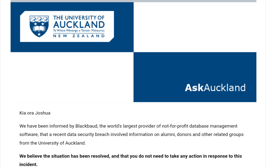 shuahealy's tweet photo. @troyhunt @blackbaud Feel free to add @AucklandUni to your list https://t.co/paaHaigvhk