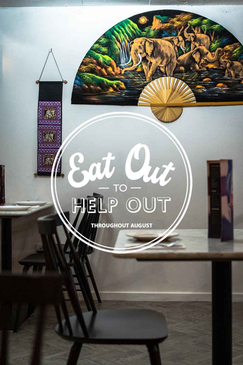 We're taking part in Eat Out To Help Out throughout August!
From 3rd - 31st August, Monday - Wednesday

We're offering 50% off, up to a maximum of £10 per person

แล้วพบกันเร็ว ๆ นี้