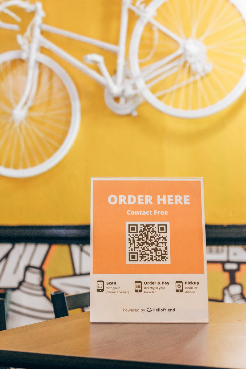 joinhellofriend's tweet image. Be sure to look out for our contactless ordering QR codes at your favorite restaurants around Richmond! 😎