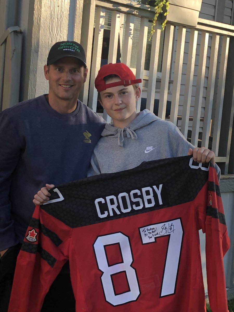 Hockey Canada (@hockeycanada) on Twitter photo When the Matheson family lost its home to fire, <a href="/CNHA_Assoc/">Calgary Northstars</a> president Amy Jepson rallied the community to replace a signed Crosby jersey.
Former pro/local coach & firefighter, Chris Leinweber is pictured presenting it to Hudson.
With love and support, like hockey does best. ❤️ When the Matheson family lost its home to fire, <a href="/CNHA_Assoc/">Calgary Northstars</a> president Amy Jepson rallied the community to replace a signed Crosby jersey.
Former pro/local coach & firefighter, Chris Leinweber is pictured presenting it to Hudson.
With love and support, like hockey does best. ❤️
