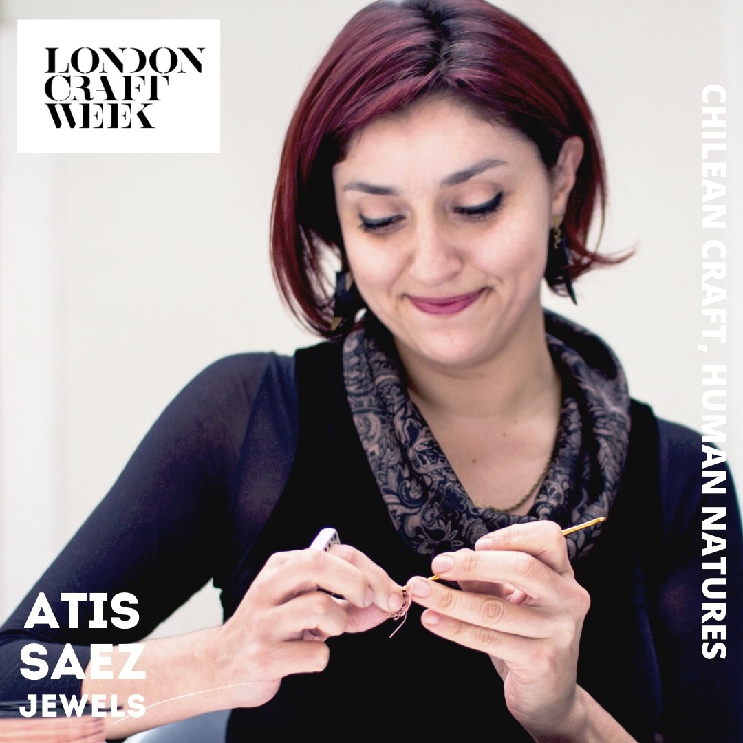 clBritish's tweet photo. Les presentamos la creadora de esta semana:  Atis Saez @atissaez_jewelry. Es una talentosa joyera dedicada mayormente al cobre, su material favorito, por su papel importante en la historia y economía chilena y sus propiedades técnicas. 
@diracchile 
#londoncraftweek2020 https://t.co/wPQxjd0KzV