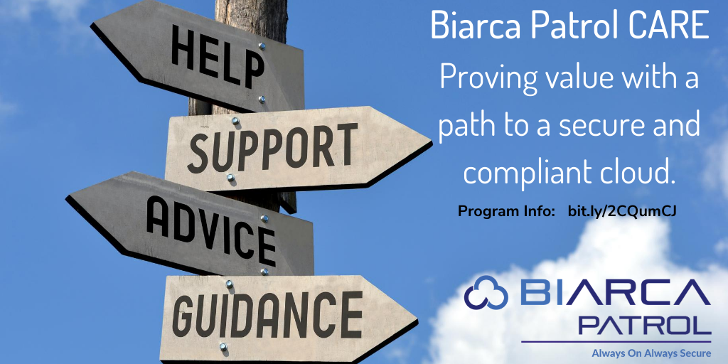 biarcaInc's tweet photo. Biarca Patrol CARE, a proof of value program for a secure and compliant cloud. Biarca Patrol - Always On Always Secure. 
Download program info:  https://t.co/er8bXISSTF

#GoogleCloud, #Biarca, #GKE, #AWS, #CloudSecurity, #HIPAA, #NIST, #CIS, #CSA https://t.co/4jV6t5tgYl