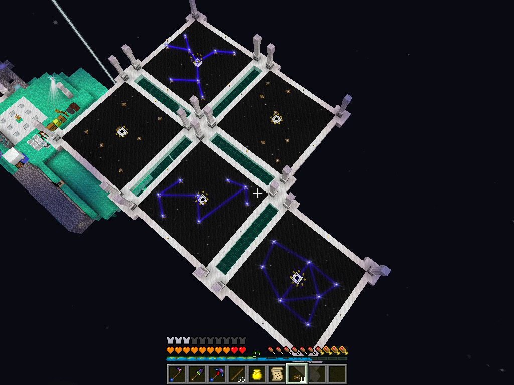 hexagram0725's tweet photo. #AstralSorcery

同調用のアルターを主要5星座分作りました。
夜空に出ている星座のアルターは輝きます！
5星座全部出るときってあるのかしら？
#Minecraft　#マイクラ https://t.co/flNpoATMIa