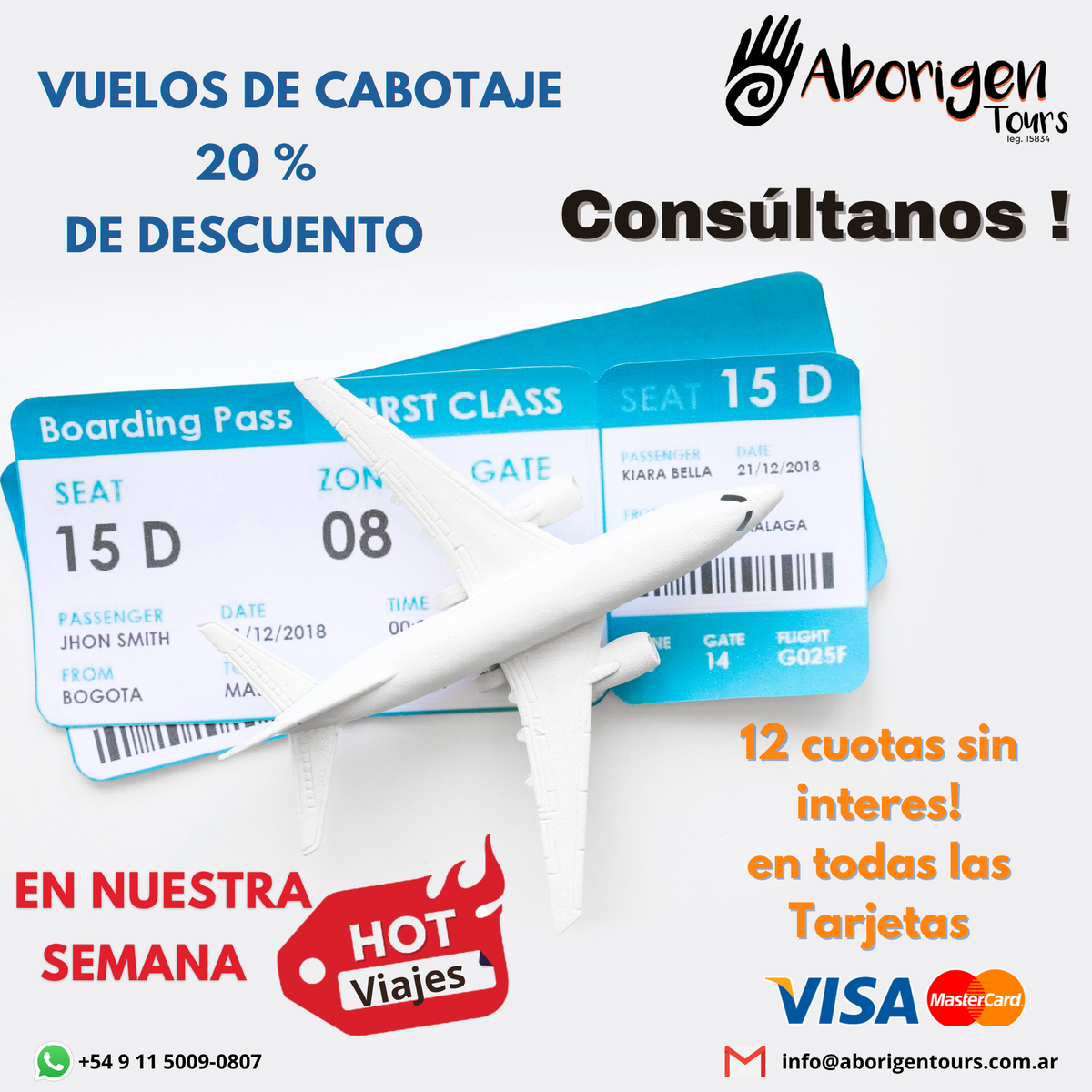 AborigenTours's tweet photo. 20% de descuento en vuelos de cabotaje ! ✈️🤯

que esperas !

12 cuotas sin intereses en todas las tarjetas de crédito

consúltanos

https://t.co/kimErgbkpn
info@aborigentours.com
whatsapp: +54 9 11 5009-0807

#oferta #hotsale #hotviajes #cabotaje #argentina #aerolineasargentinas https://t.co/87SiFcXliY