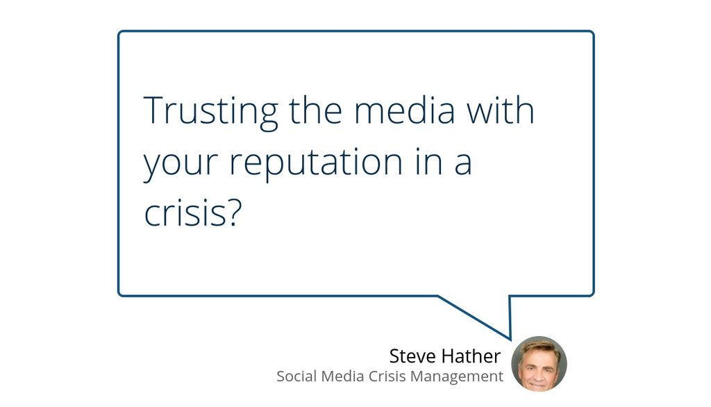 shather2's tweet photo. Are you putting the reputation of your business and brands in the hands of the media and hoping for the best?

Read the full article: Trusting the media with your reputation in a crisis?
▸ https://t.co/OQkJ4DRP5q #Crisismanagement #Socialmediacrisis #Socialmediacrisismanagement https://t.co/d56iDFq87q