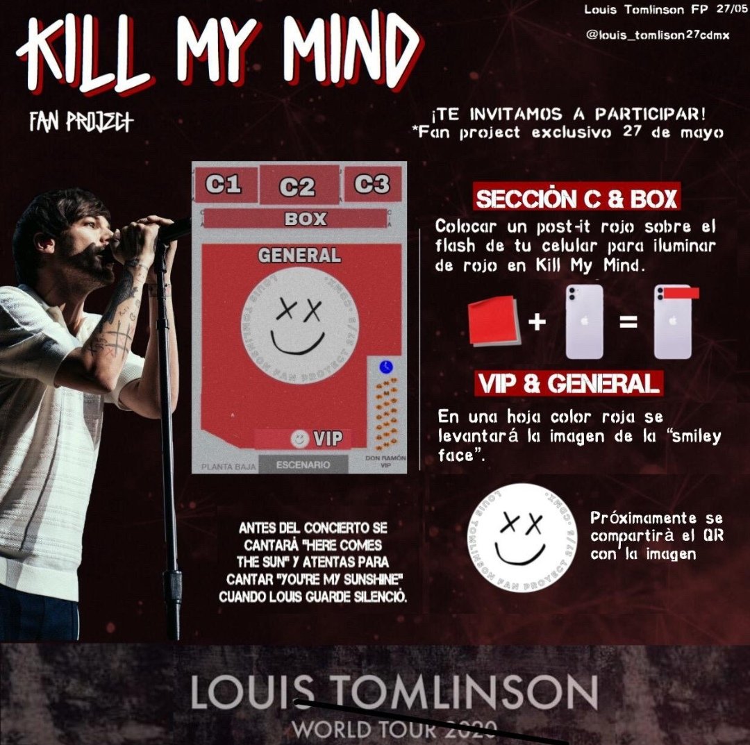 tomlinsoncdmx's tweet photo. Hola a todas y todos, estos son dos Fan Project que un grupo de fans estamos realizando únicamente para el concierto de Louis el día 27 de mayo, solo 2 para que todas disfrutemos el concierto y que a la vez salgan bien y sin dificultades.
#streamwalls #louistomlinson #walls #FP https://t.co/bnVUnbrm6h