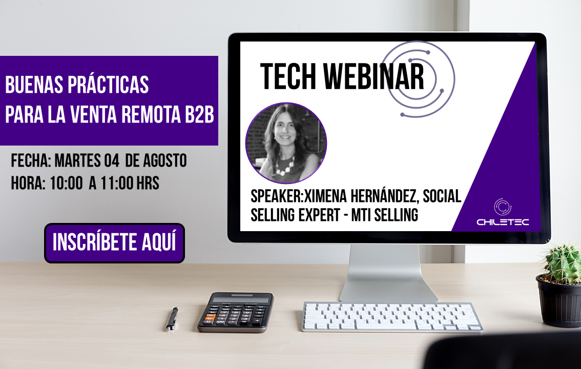 ChiletecOrg's tweet image. Te invitamos a participar de los Webinar Tecnológicos q tenemos programados para ti👉 #TechWebinarChiletec: &quot;Buenas Prácticas para la Venta Remota B2B&quot;  y #TechSpeechChiletec: &quot;Finanzas Descentralizadas: Lo que está pasando con blockchain hoy&quot; Más info 👉chiletec.org/eventos