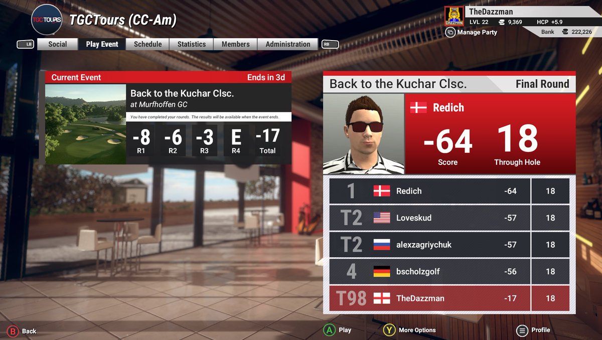 The_Dazzman's tweet photo. Starting to improve on the @TGCTours enjoyed this weeks course! Onto next weeks and if anyone has any other comps or societies I can join feel free to let me know! #tgc #tgctours #golf #tgc19 https://t.co/gd7eqoxDWA