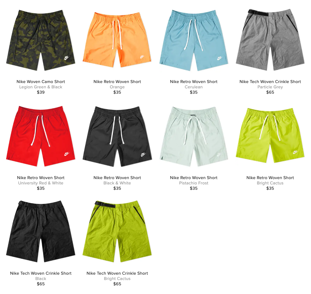 Nike retro shop woven short