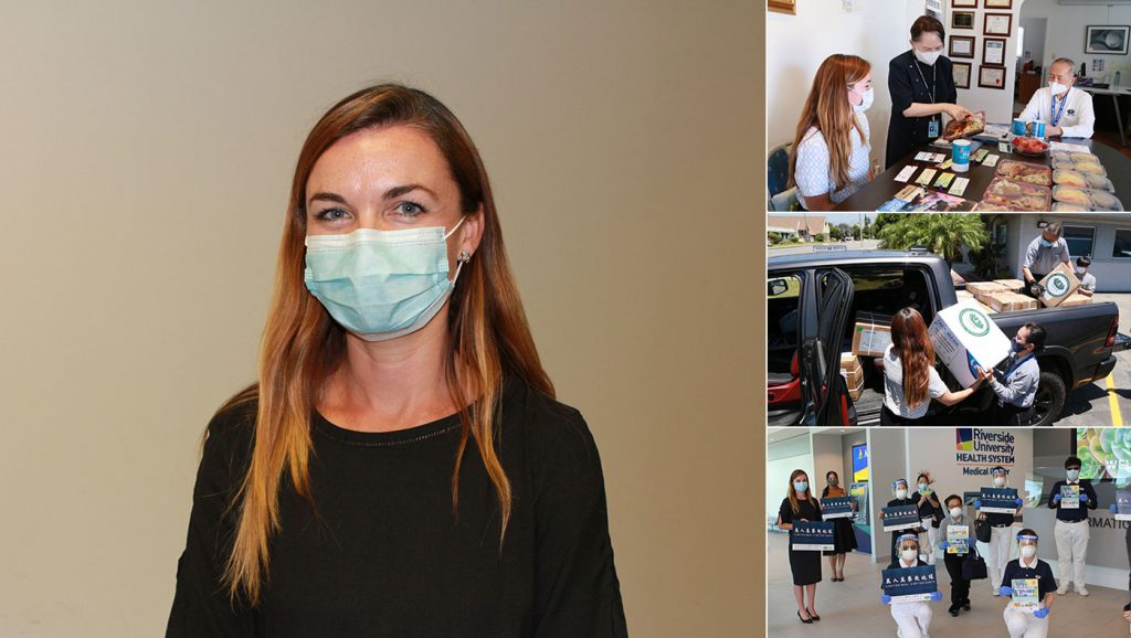 TzuChiUSA's tweet photo. @RUHSFoundationโs Nicole Peterson Orr told us, โthe pandemic turned everything upside down,โ esp. at the @RUHSmedcenter. Receiving a #PPEDonation from us, she said there was a silver lining: โI think weโve gotten to see the best in people.โ #MyMaskMyStory: https://t.co/e7AXHIQ2hm https://t.co/7F82hGicDS