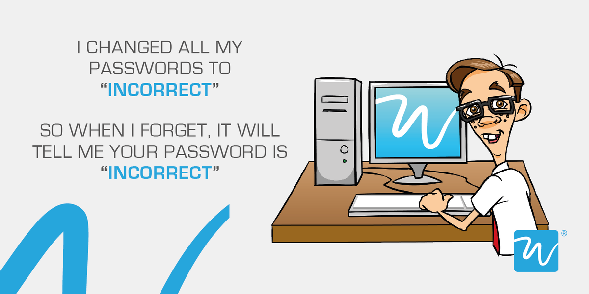 WizardSolution5's tweet photo. #wizard #incorrect #technology #passwords #itsupport #information #technology #erp https://t.co/SnQiEiUZ8x