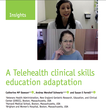 SusanNathan13's tweet photo. 'Our model shows how virtual clinical skills education can preserve and expand upon students’ critical thinking and clinical skills.' @DawsonGeriMedEd, Andrea Schwartz MD @_sefarrell @VABostonHC @MGHInstHPEd @BrighamWomens #telemedicine #GRECC #MedEd https://t.co/13dOqDd0cs https://t.co/KVYnAKHhSb