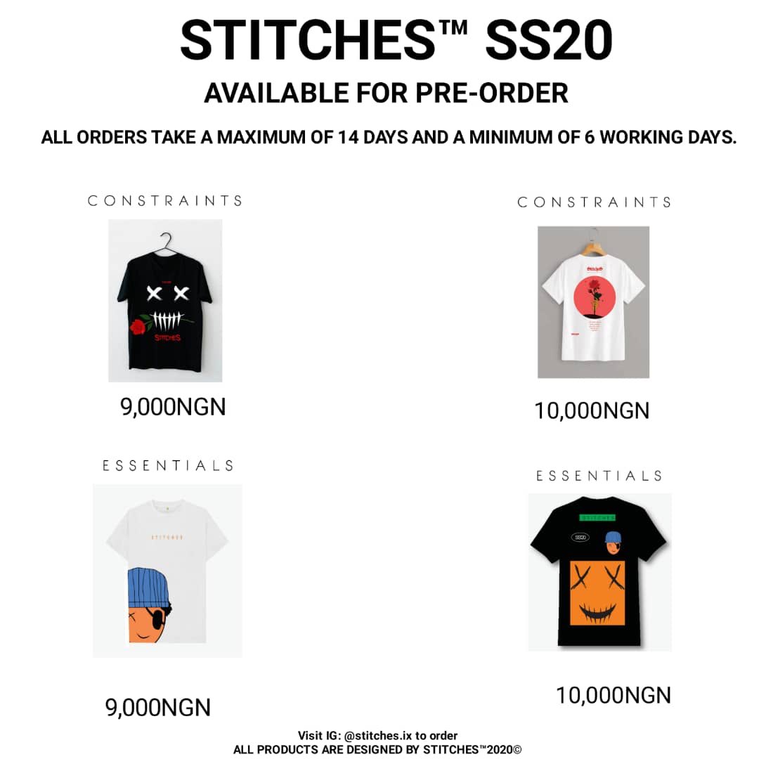 IxStitches's tweet image. STITCHES™ SPRING SUMMER 20
           Available for pre order