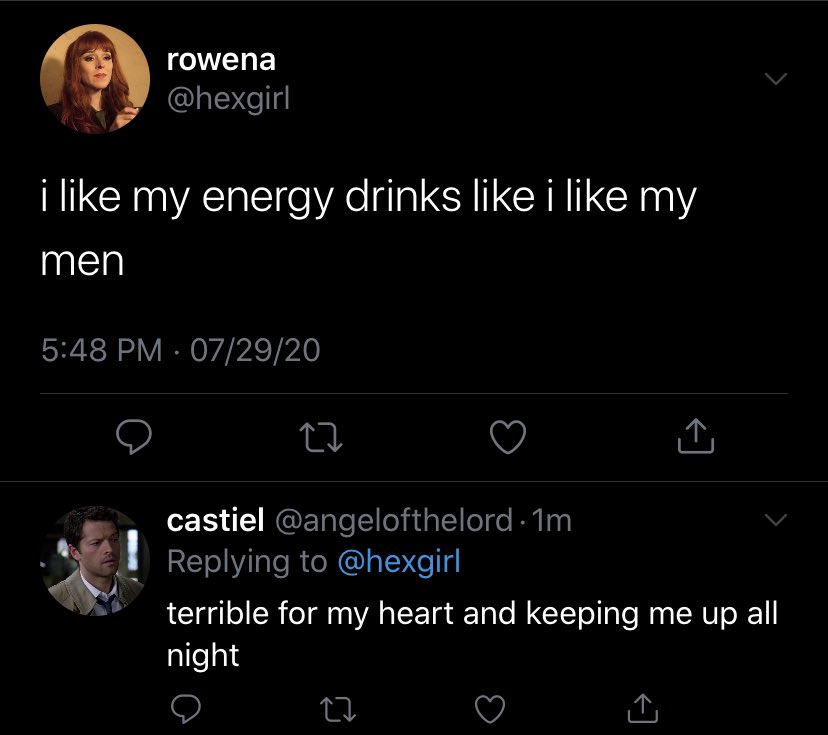 thread of spn characters if they had twitter accounts because i’m bored 