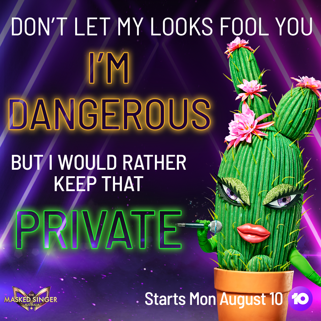 crickerdan's tweet photo. @MaskedSingerFOX #CactusMask what a coincidence! Cactus actually has a twin from #MaskedSingerAU https://t.co/pglD7OLozf