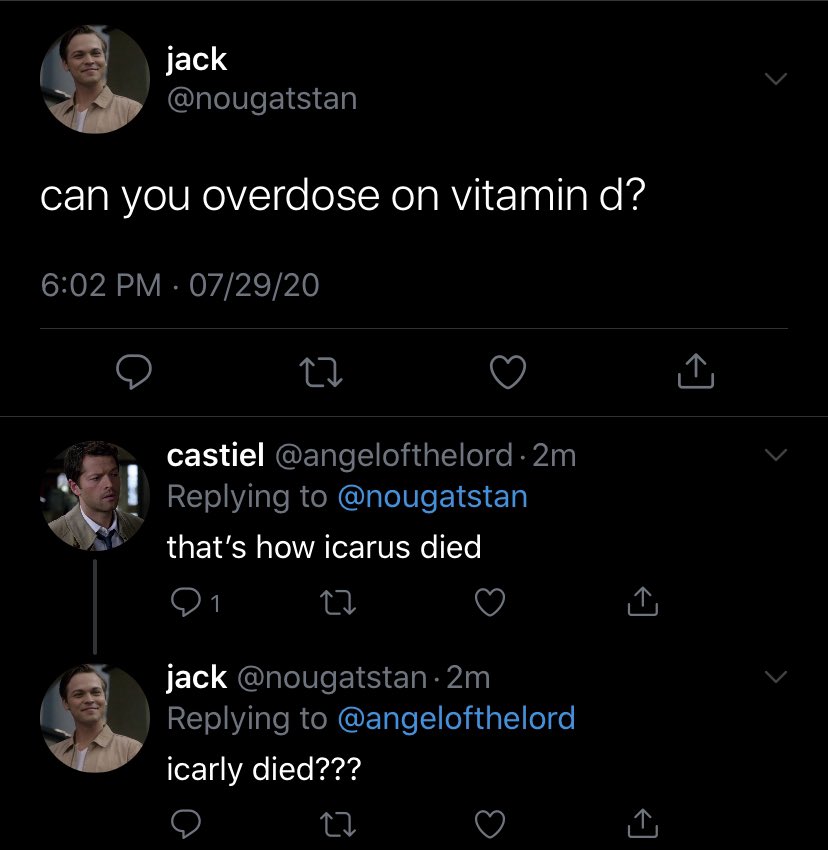 thread of spn characters if they had twitter accounts because i’m bored 