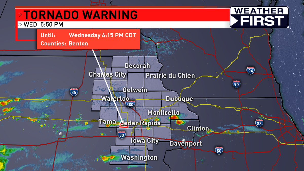 TORNADO WARNING issued in estern Iowa. Updates on air and online at iowasnewsnow.com/weather. #iawx