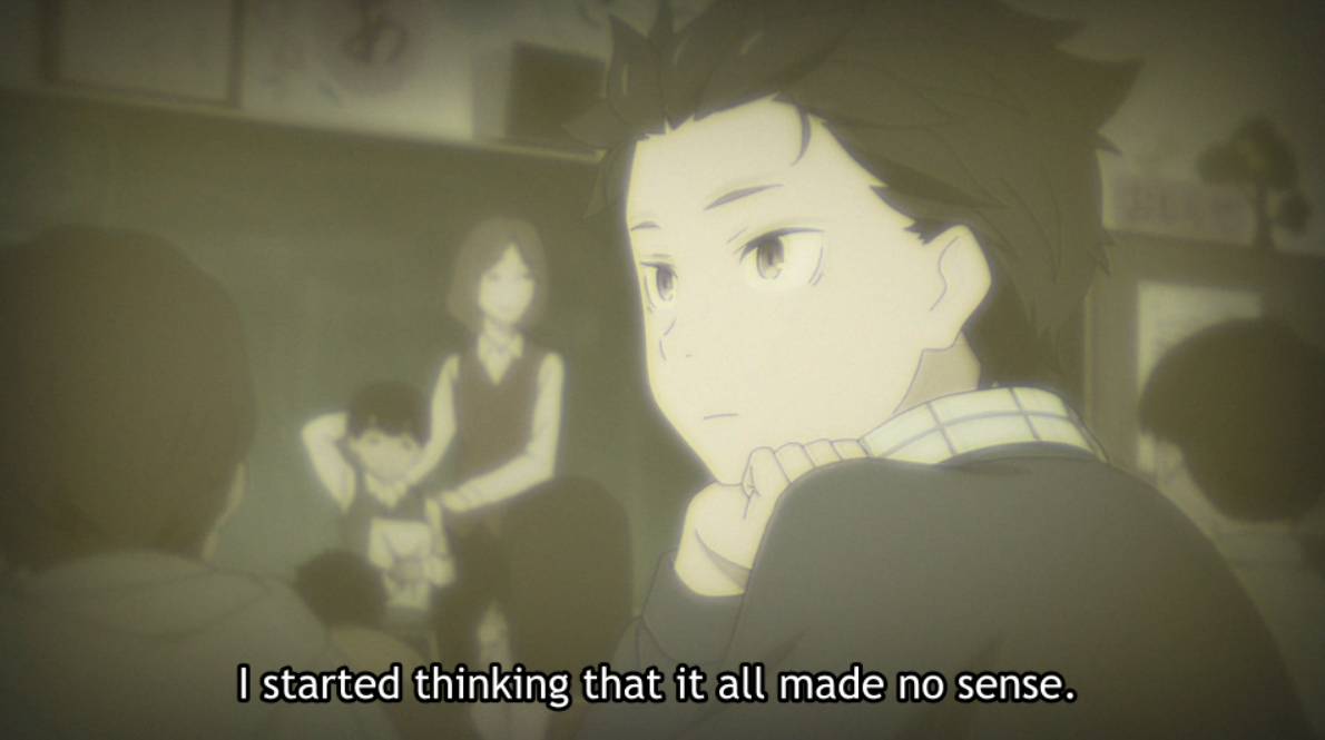 The scene that follows is one that I'm sure a lot of people can relate to— the "gifted" child growing up to realize they're actually nothing special, a struggle many had to go through in their teenage years. But that's only part of it for our protagonist.