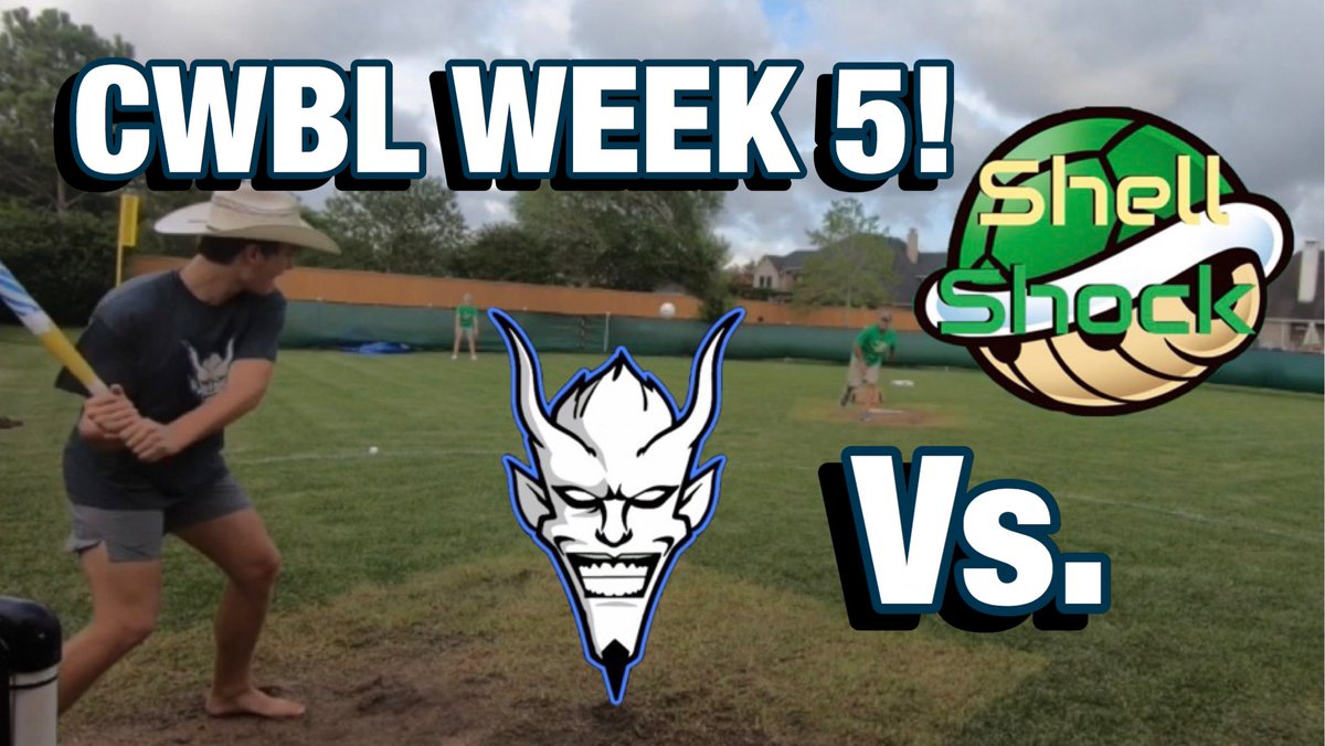 coastalwbl's tweet photo. Week 5 of the CWBL is live! Can Shell Shock keep up the winning ways? Find out! #linkinbio
#wiffle #wiffleleague #wiffleballleague #wiffleball #league #field #wifflefield #logo #video #youtube #baseball #game #sports #fun https://t.co/TT3cSusJxX