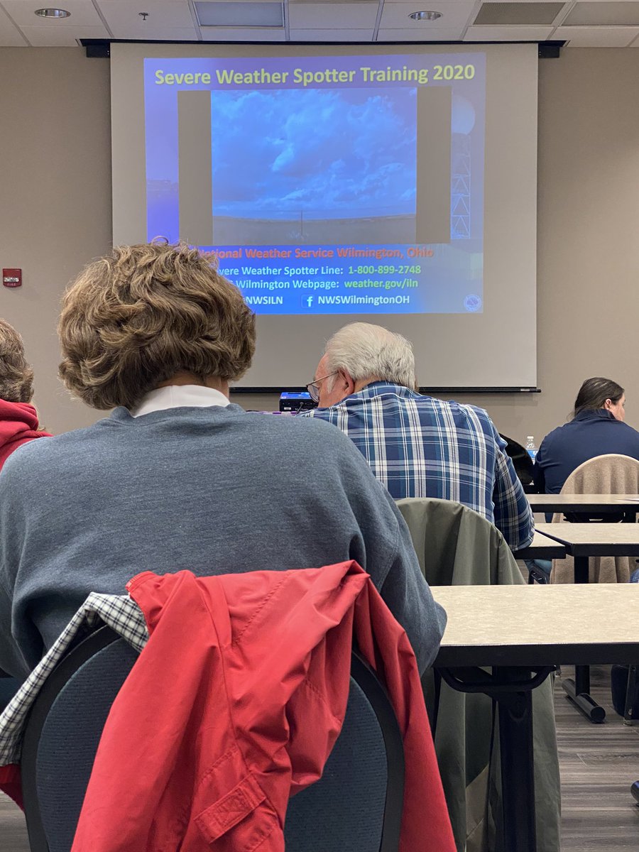 jontanzer's tweet image. My last photo before the world shut down in mid-March?  I was at Severe Weather Spotter Training class in Marysville, of course.  #myoldnormal  #rotationrotationrotation  #notberniesanders