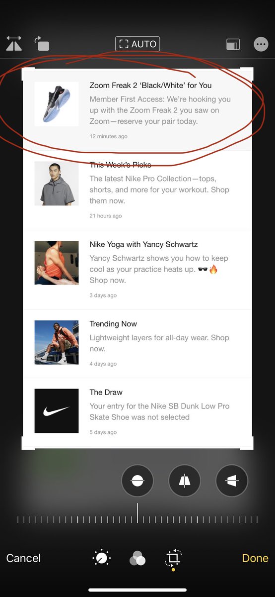 SaxappealMusic's tweet photo. Dear @Nike... why send me this offer, then tell me I’m not eligible for it? Please.. make it make sense. https://t.co/augDJMxBI6