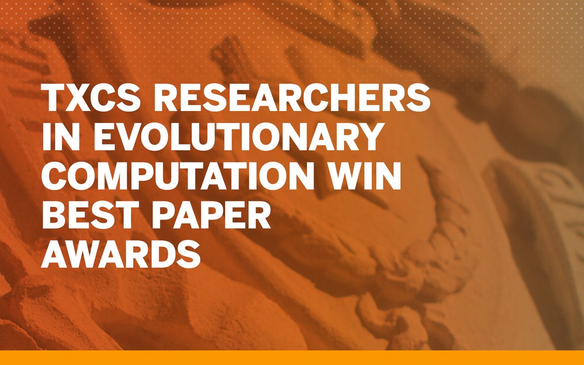 UTCompSci's tweet photo. #WhatStartsHere 🐂🤘🏻

We are proud to announce that two #TXCS research teams have received awards at preeminent evolutionary computation conferences. 

Congratulations to both teams and learn more about their accomplishment @ https://t.co/plkkUuLhIR! https://t.co/TNyMGqzsZW