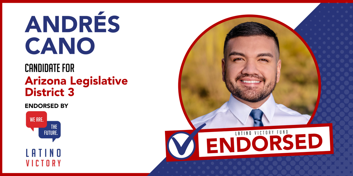 . @AndresCanoAZ is running for reelection to continue to fight for policies that lift everyday Arizonans up during these uncertain times. Policies like passing long-term COVID-19 relief, increasing unemployment and health care benefits, and investing in public schools.