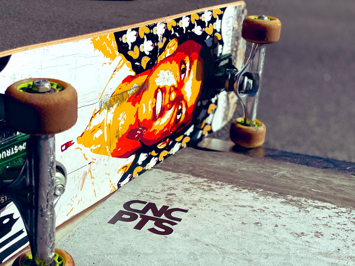 CNCPTRED_Design's tweet photo. Local skatepark is open. We outchea! Lookin good and making things look good π #ConceptsAd https://t.co/OS8UP6L6Za